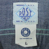 POST OVERALLS ポストオーバーオールズ ライトオンス デニム シャツ インディゴブルー系 L【中古】