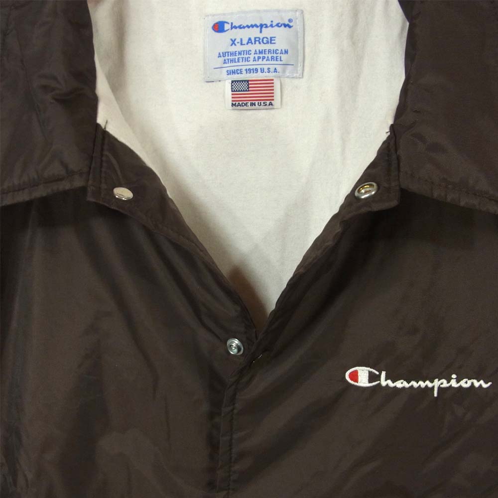 Champion チャンピオン C5-J602 COACH JACKET MADE IN USA コーチジャケット ナイロン ブラウン系【中古】