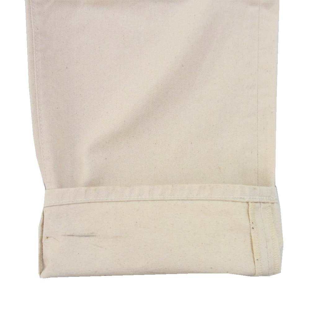 POST OVERALLS ポストオーバーオールズ ワークパンツ ボタンフライ ベージュ系 表記なし(36インチ相当)【中古】