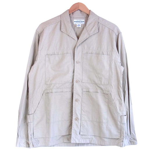 SASAFRAS ササフラス ワーク シャツ ジャケット ベージュ系 L【中古】