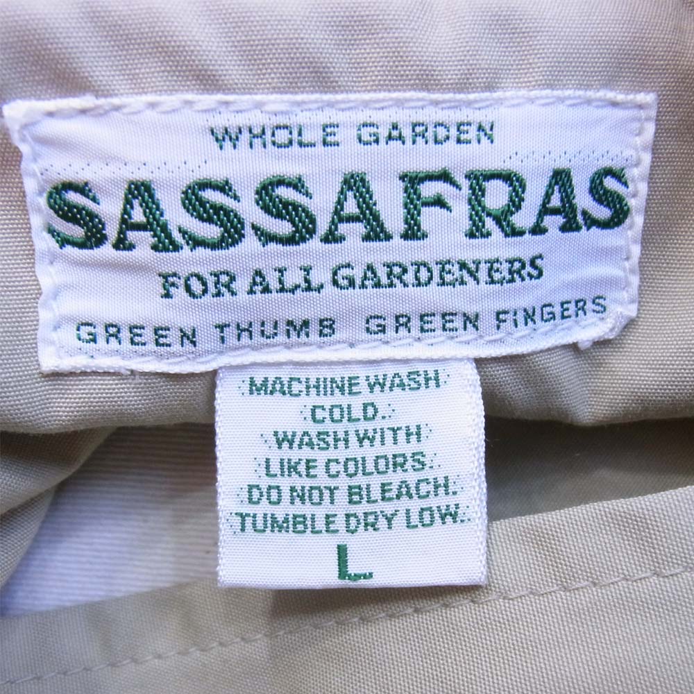 SASAFRAS ササフラス ワーク シャツ ジャケット ベージュ系 L【中古】
