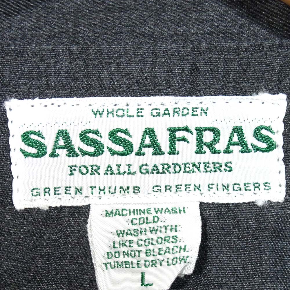 SASAFRAS ササフラス VASE WALL GARDENER VEST ガーデナー ベスト チャコール系【中古】