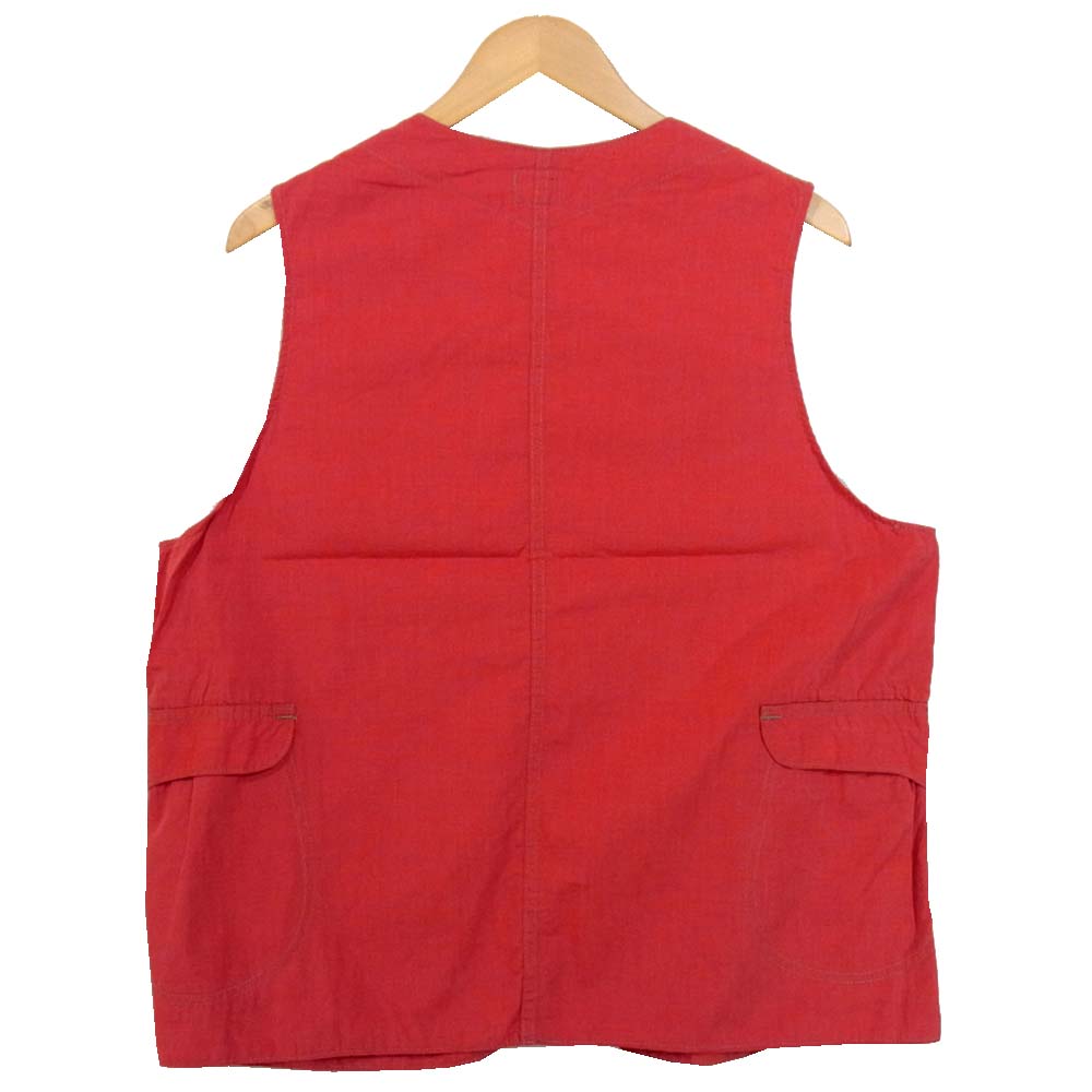 POST OVERALLS ポストオーバーオールズ ROYAL TRAVELER ロイヤルトラベラー ベスト ジレ レッド系 L【中古】