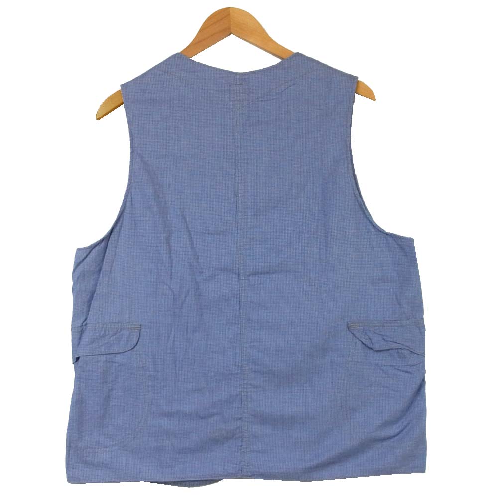 POST OVERALLS ポストオーバーオールズ ROYAL TRAVELER ロイヤルトラベラー ベスト ジレ ブルー系 L【中古】