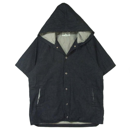 SASAFRAS ササフラス SSF-161147NV SEED BOMB BUD JACKET フード デニム 中綿 ジャケット インディゴブルー系 L【美品】【中古】