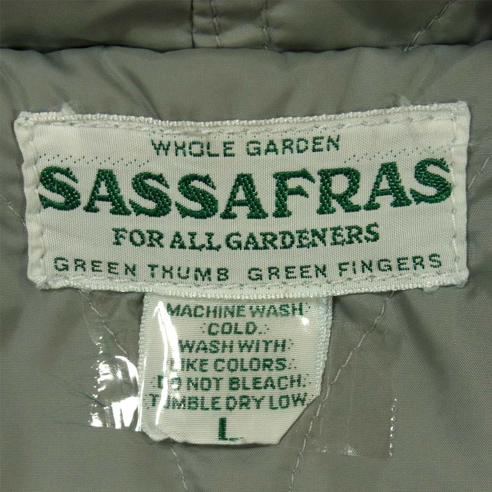 SASAFRAS ササフラス SSF-161147NV SEED BOMB BUD JACKET フード デニム 中綿 ジャケット インディゴブルー系 L【美品】【中古】