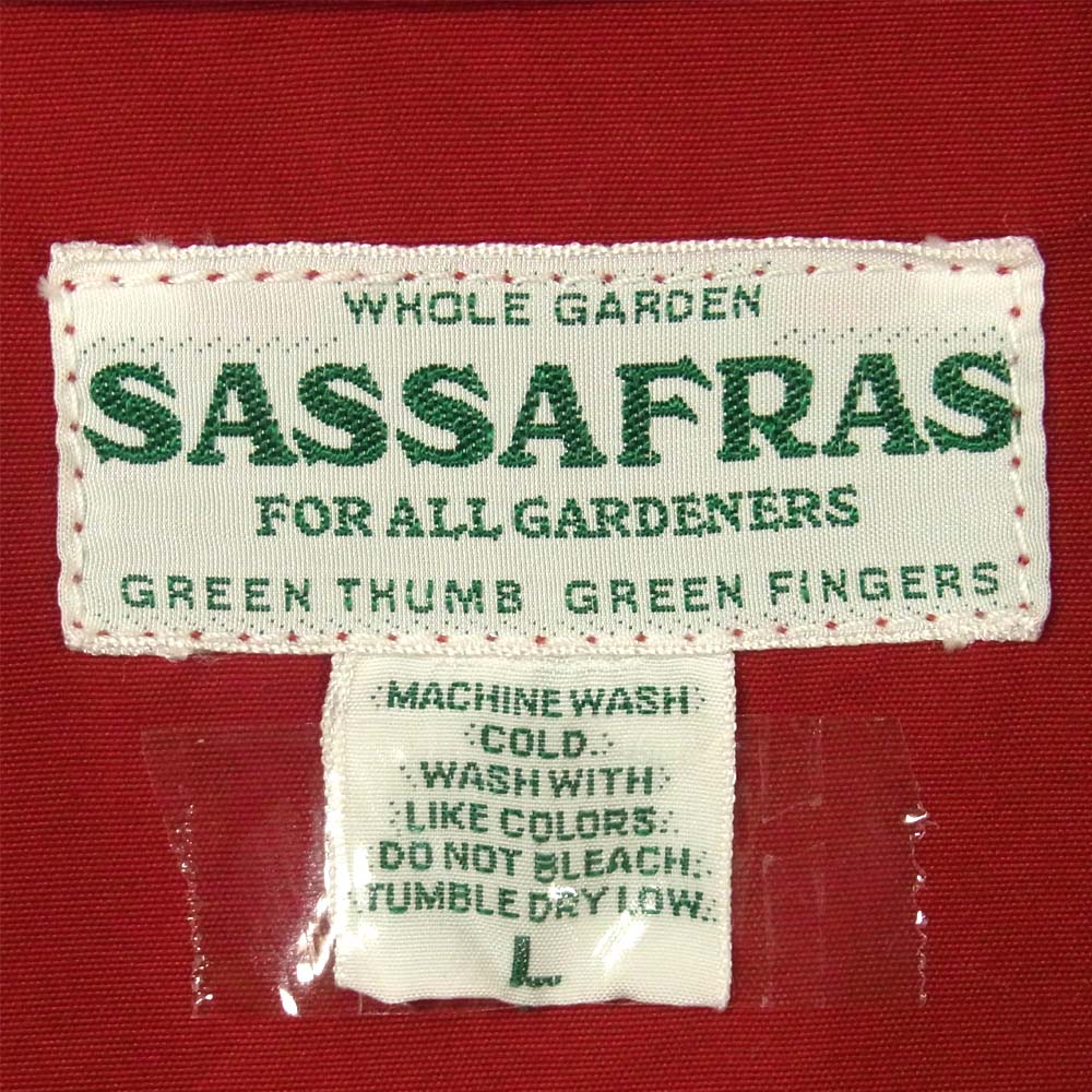 SASAFRAS ササフラス G.D.U Jacket ジーディーユー 日本製 コットン ジャケット レッド系 L【中古】