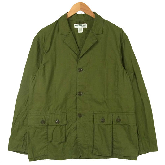 SASAFRAS ササフラス  SF-171179 G.D.U. LEAF JACKET ジーディーユー リーフ ジャケット 日本製 カーキ系 L【中古】