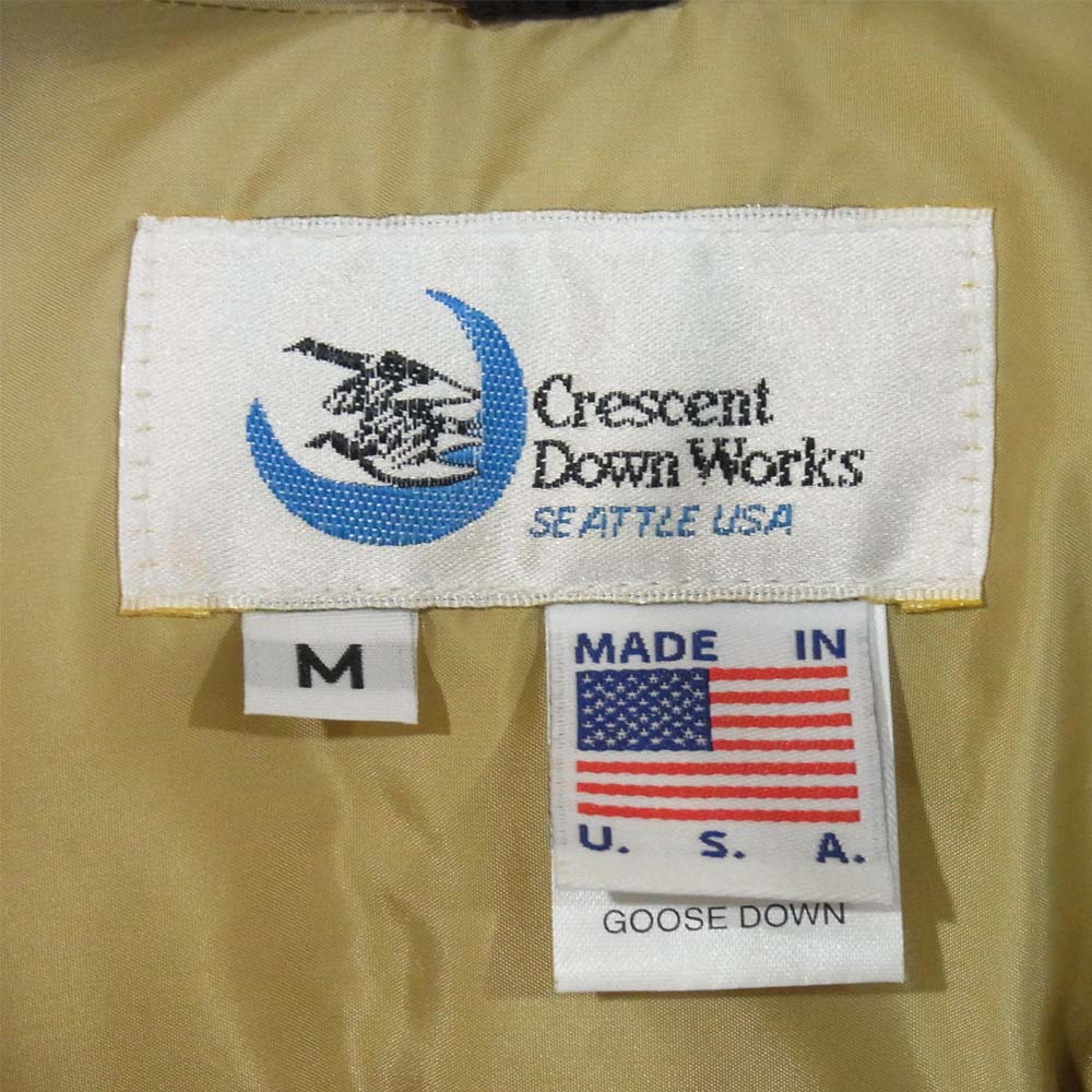 Crescent Down Works クレセントダウンワークス DOWN JACKET オレンジ系 M【中古】