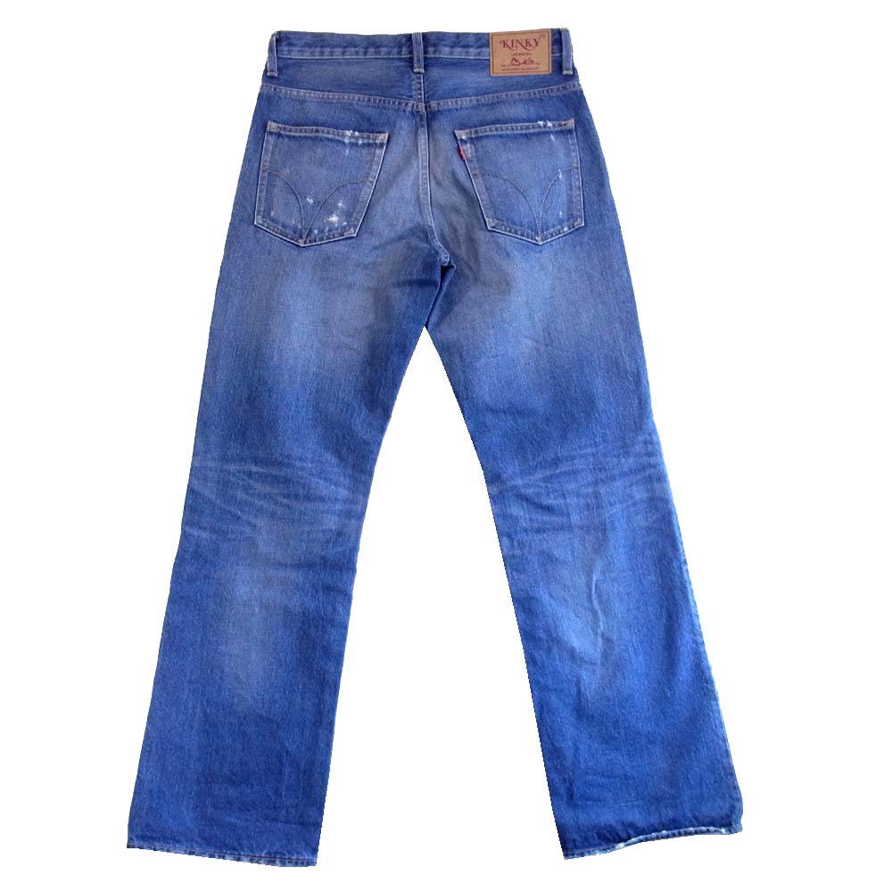 HYSTERIC GLAMOUR ヒステリックグラマー 20AW 02201AP17044 野口強 AP ダメージ加工 プリント ブーツカット デニム パンツ インディゴブルー系 28【新古品】【未使用】【中古】
