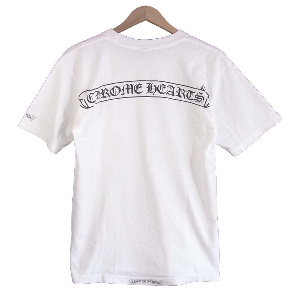 クロムハーツ CHROME HEARTS ■ 【 DAGGER EYE CHART S/S 】 バック ダガー プリント 半袖 Tシャツ n3552