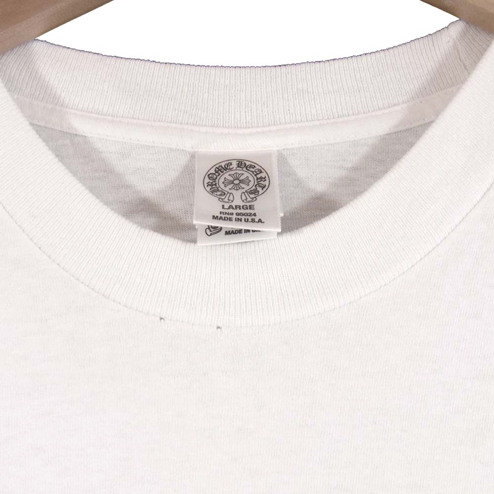 CHROME HEARTS クロムハーツ（原本無） CHプラス ポケット バックプリント 東京限定 Tシャツ ホワイト系 L【中古】