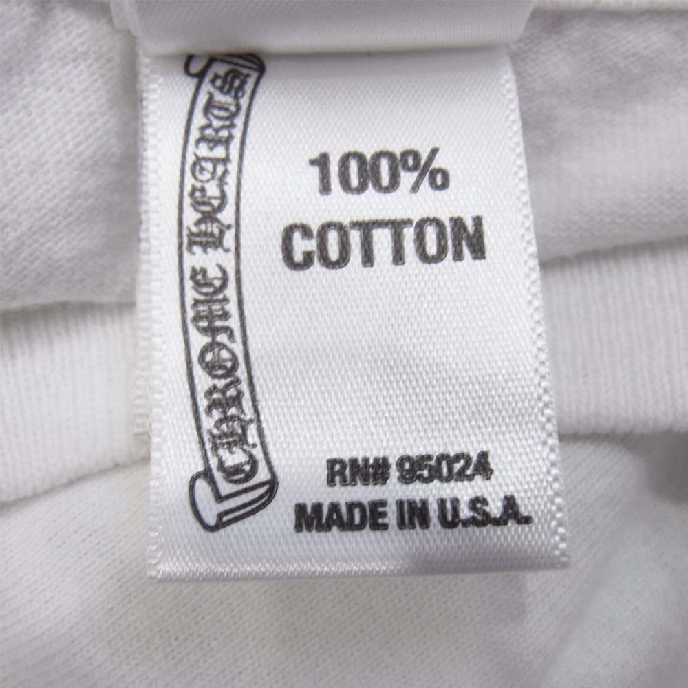 CHROME HEARTS クロムハーツ（原本無） CHプラス ポケット バックプリント 東京限定 Tシャツ ホワイト系 L【中古】