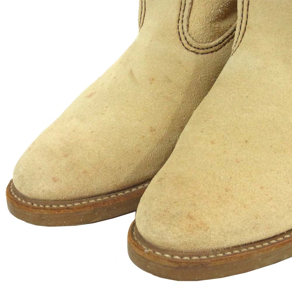 RED WING レッドウィング 8156 スウェード ペコス ブーツ ベージュ系 USA7.5E【中古】
