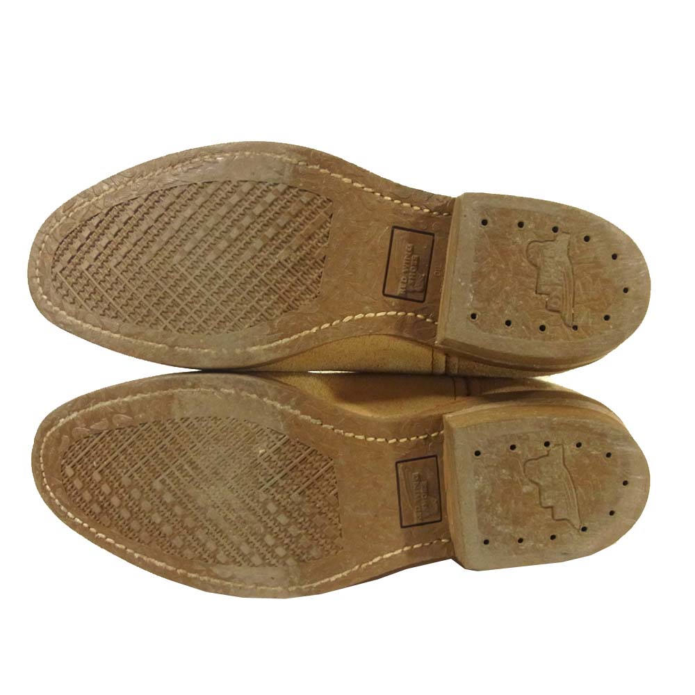 RED WING レッドウィング 8156 スウェード ペコス ブーツ ベージュ系 USA7.5E【中古】