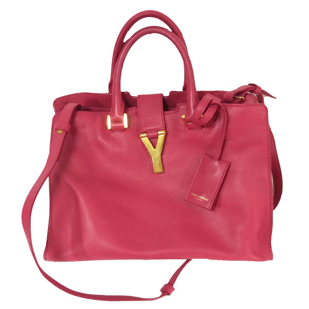 SAINT LAURENT サンローラン 311210 529256 プチカバス Yライン 2way バッグ ピンク系【中古】