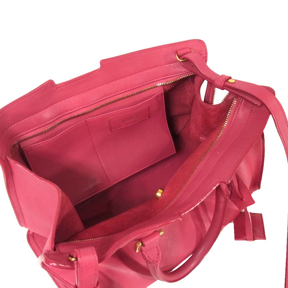 SAINT LAURENT サンローラン 311210 529256 プチカバス Yライン 2way バッグ ピンク系【中古】