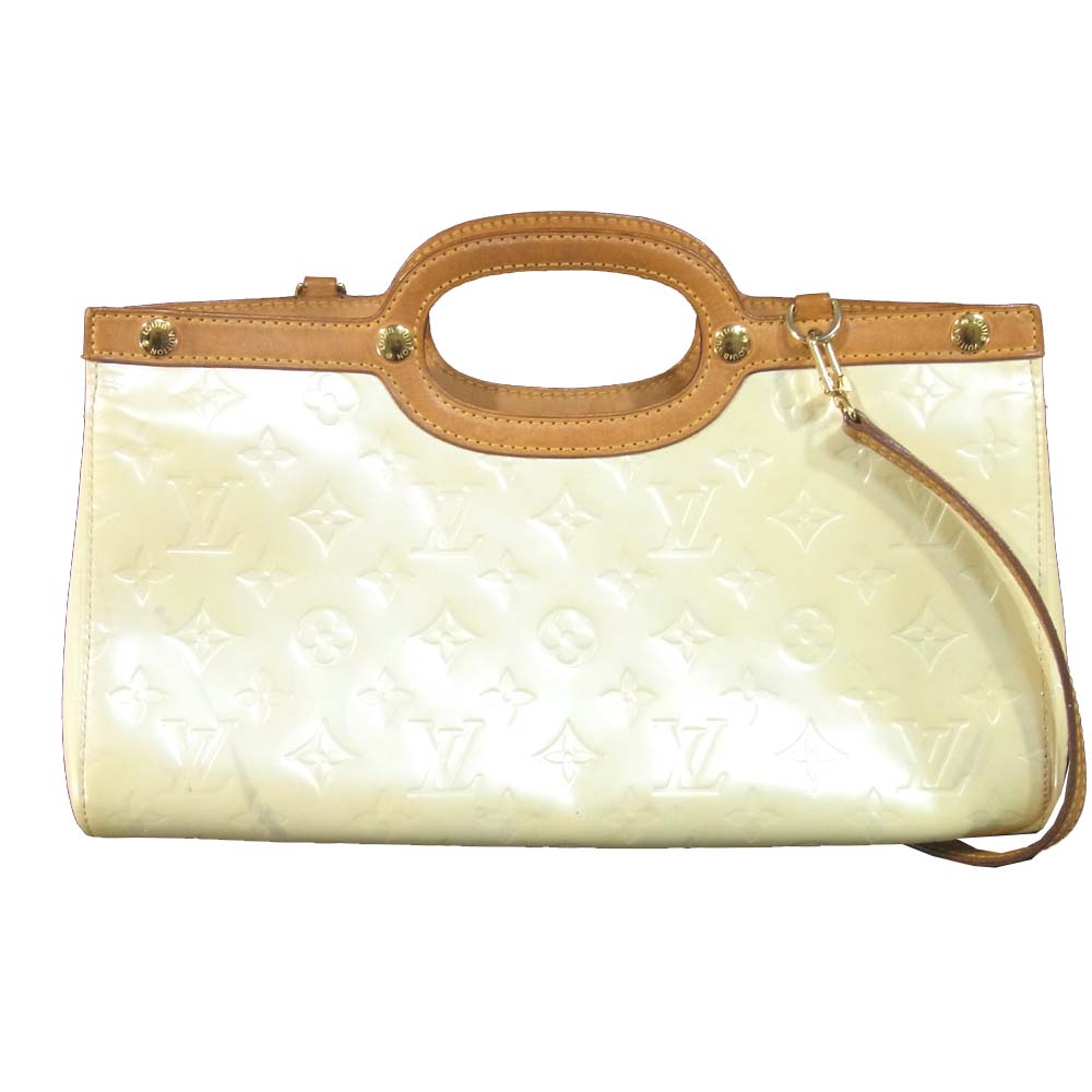 LOUIS VUITTON ルイ・ヴィトン M91372 モノグラム ヴェルニ ロクスバリー ドライブ 2way バッグ オフホワイト系【中古】