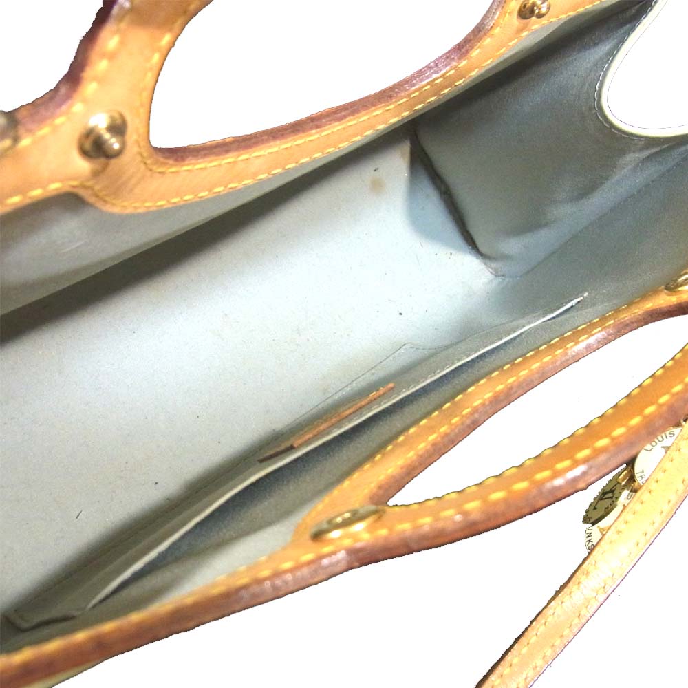 LOUIS VUITTON ルイ・ヴィトン M91372 モノグラム ヴェルニ ロクスバリー ドライブ 2way バッグ オフホワイト系【中古】