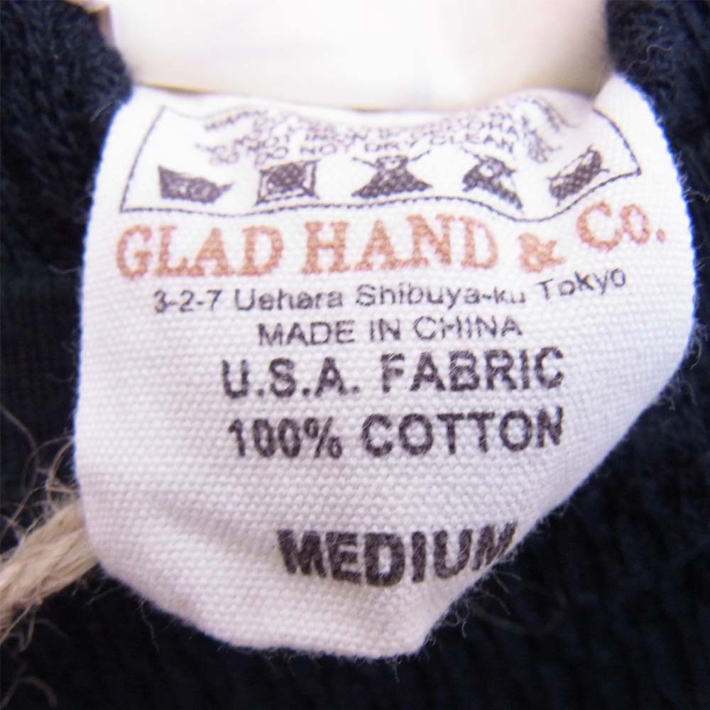 オールドクロウ OC-18-AW-21 WAFFLE L/S T-SH ワッフル Tシャツ ブラック系 M【美品】【中古】