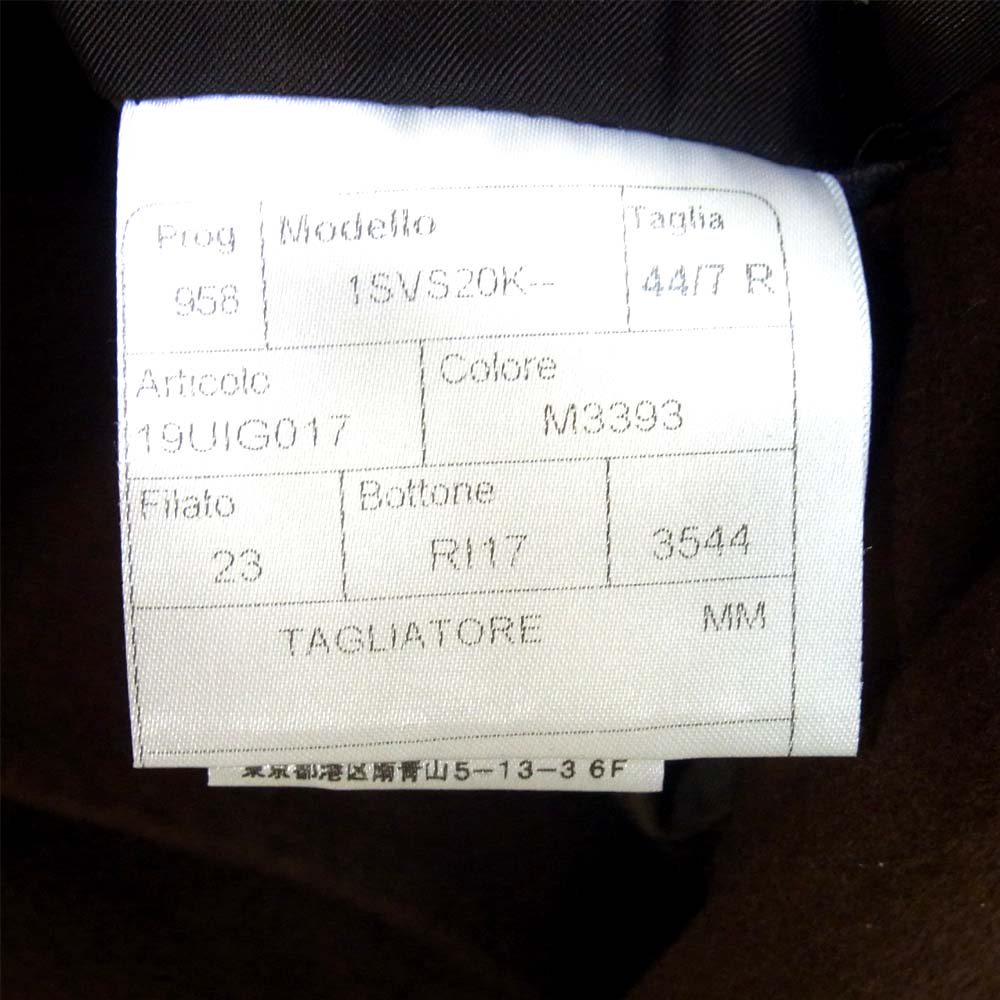 TAGLIATORE 1SVS20K 100％ カシミヤ ジャケット ブラウン系 44【美品】【中古】