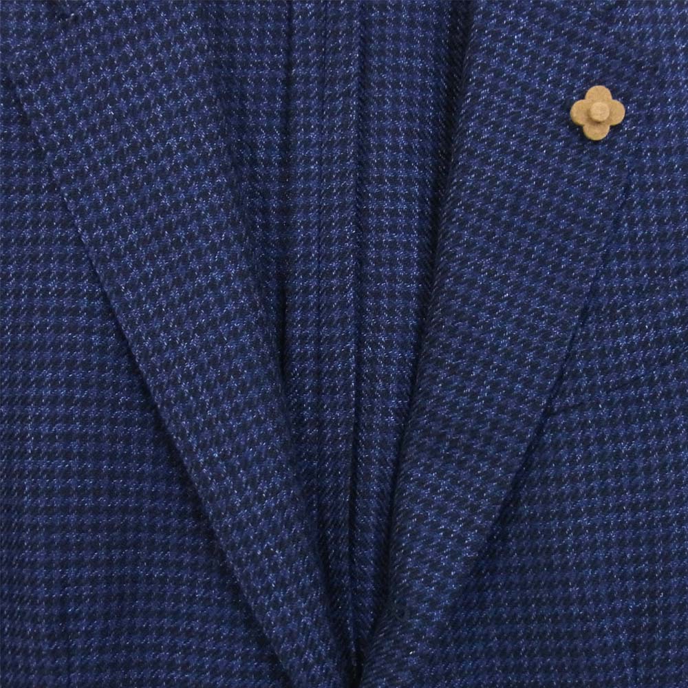 LARDINI ラルディーニ JK.515 ブートニエール ツイード ジャケット ブルー系 44【美品】【中古】