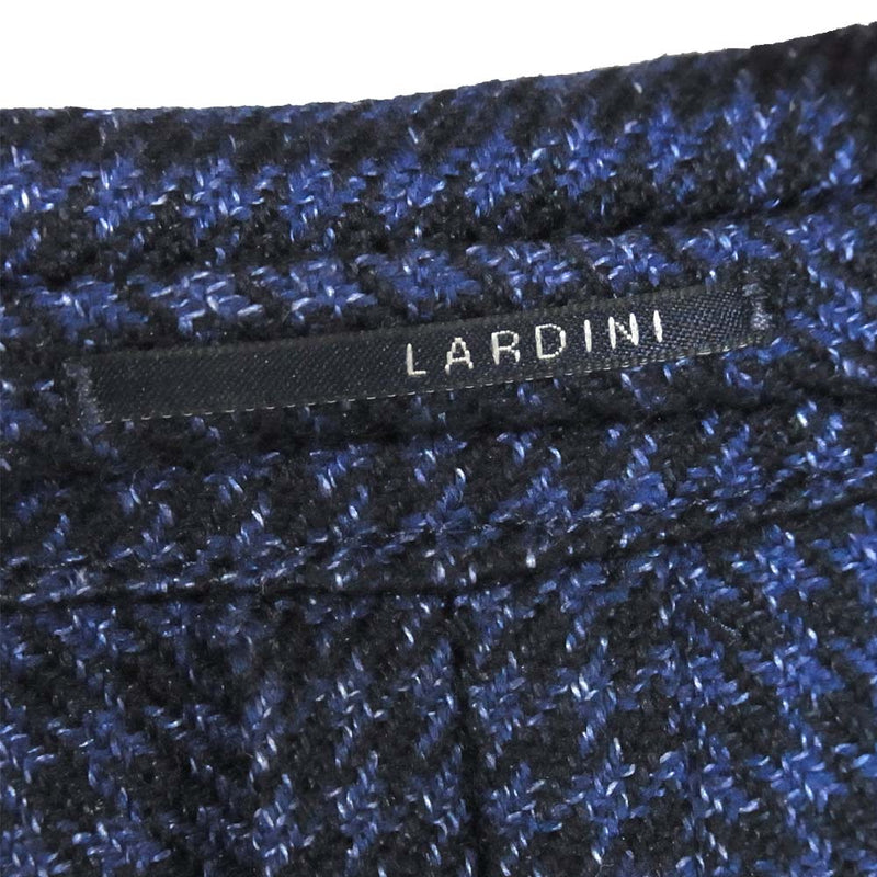LARDINI ラルディーニ JK.515 ブートニエール ツイード ジャケット ブルー系 44【美品】【中古】