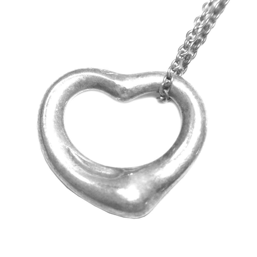 TIFFANY&Co. ティファニー ハート ネックレス シルバー系【中古】