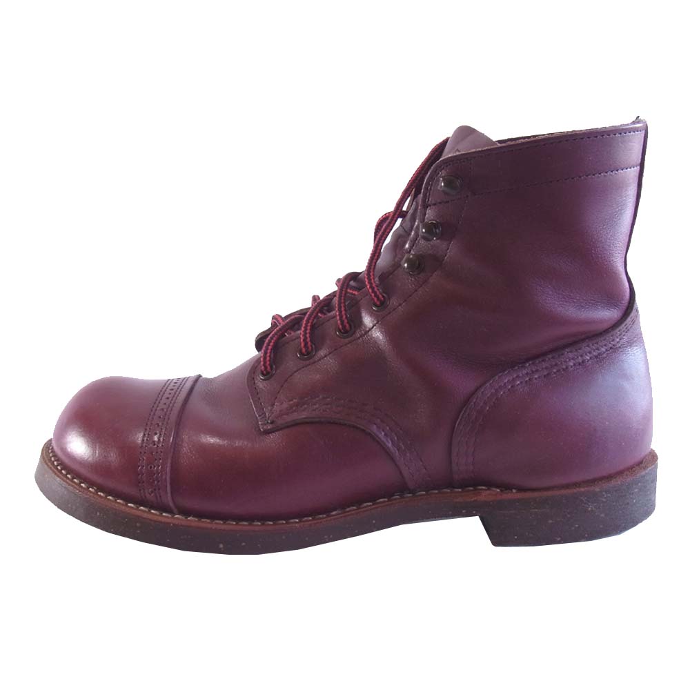 RED WING レッドウィング 8012 Iron Range Munson アイアン レンジ マラソン ブーツ ワインレッド系 26.5㎝【中古】