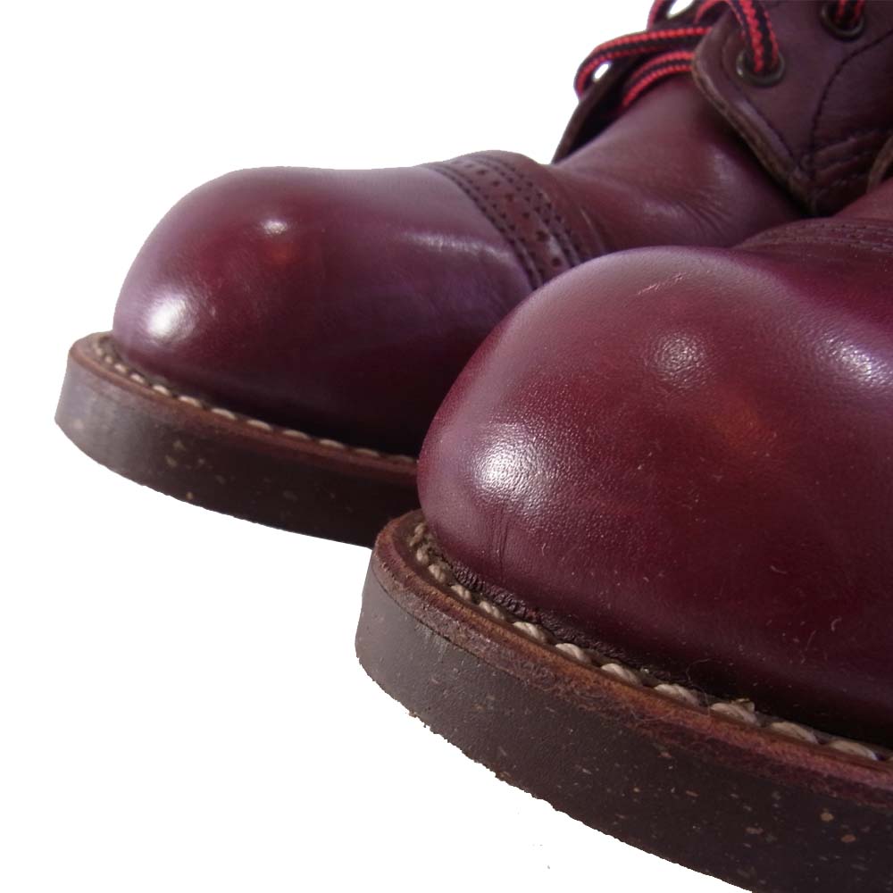 RED WING レッドウィング 8012 Iron Range Munson アイアン レンジ マラソン ブーツ ワインレッド系 26.5㎝【中古】