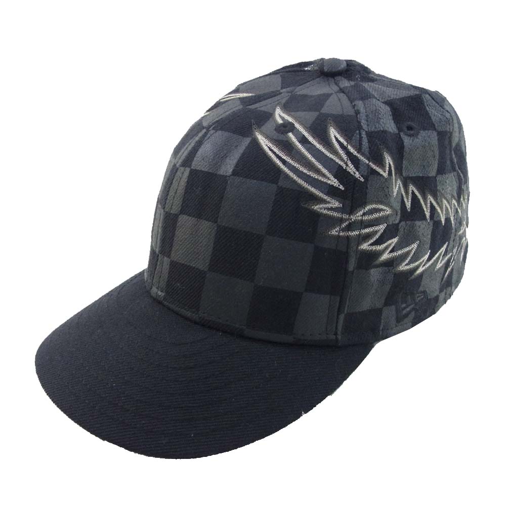 NUMBER(N)INE ナンバーナイン × ニューエラ NEW ERA  08AW ポートランド期 キャップ ブラック系 グレー系 7.5【中古】