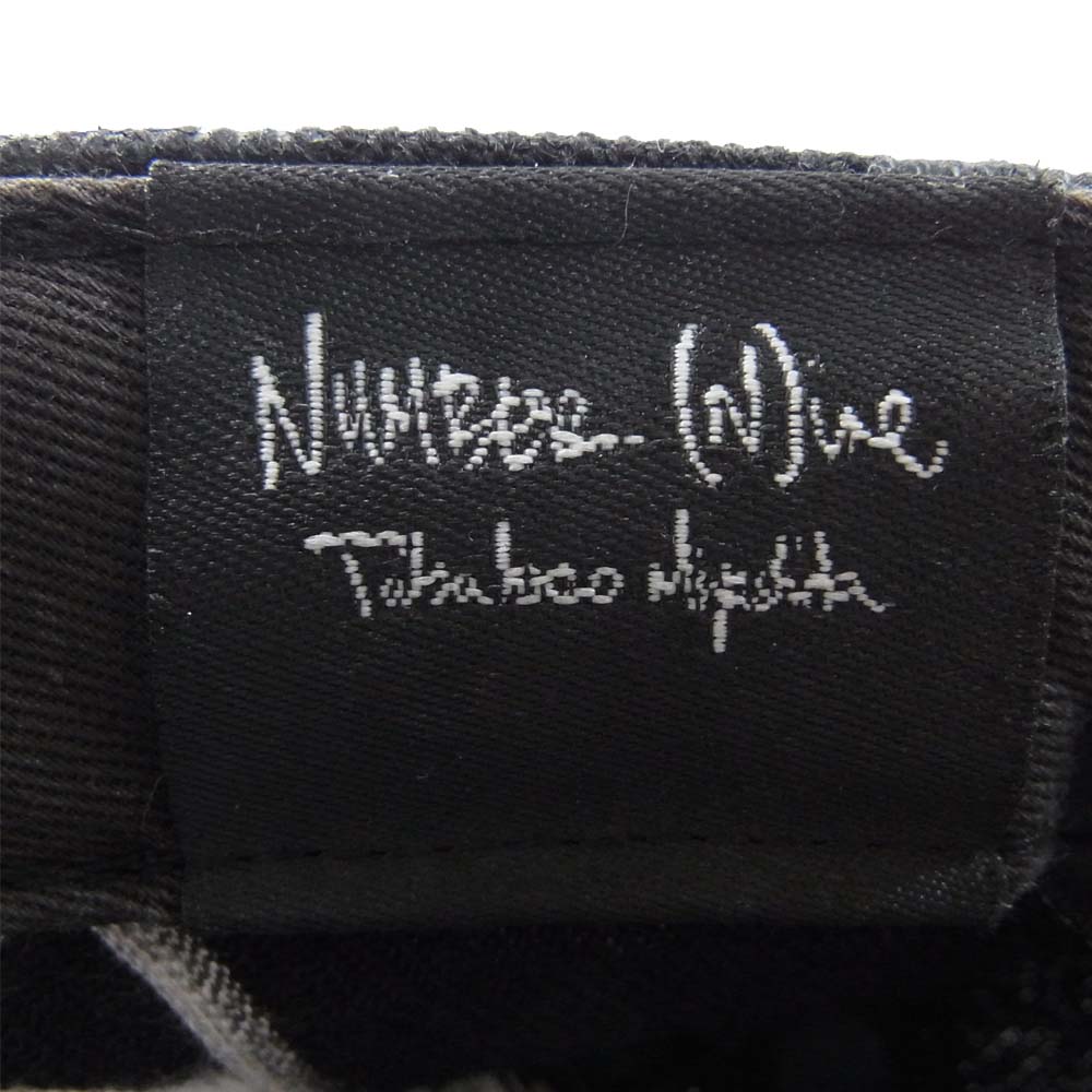 NUMBER(N)INE ナンバーナイン × ニューエラ NEW ERA  08AW ポートランド期 キャップ ブラック系 グレー系 7.5【中古】