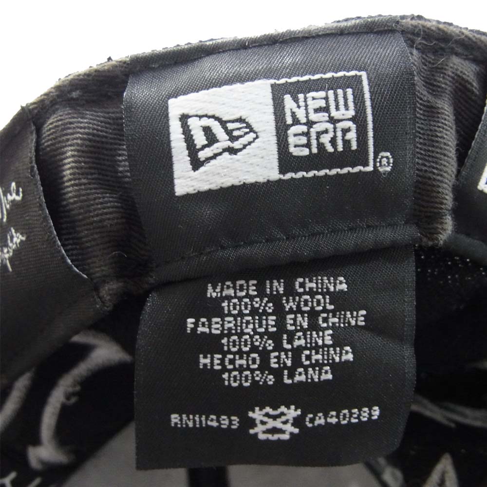 NUMBER(N)INE ナンバーナイン × ニューエラ NEW ERA  08AW ポートランド期 キャップ ブラック系 グレー系 7.5【中古】