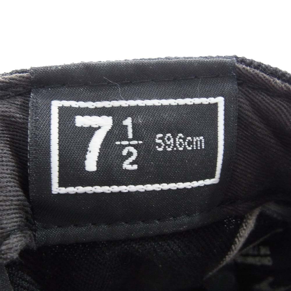 NUMBER(N)INE ナンバーナイン × ニューエラ NEW ERA  08AW ポートランド期 キャップ ブラック系 グレー系 7.5【中古】