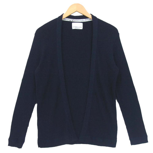 NUMBER(N)INE ナンバーナイン STUDIOUS別注 117131010 ワッフル ニット カーディガン ダークネイビー系 2【美品】【中古】