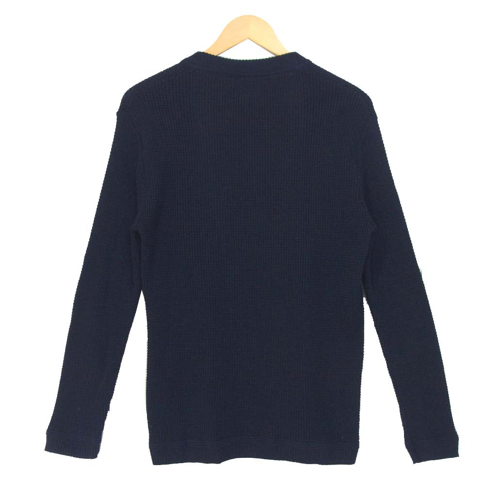NUMBER(N)INE ナンバーナイン STUDIOUS別注 117131010 ワッフル ニット カーディガン ダークネイビー系 2【美品】【中古】