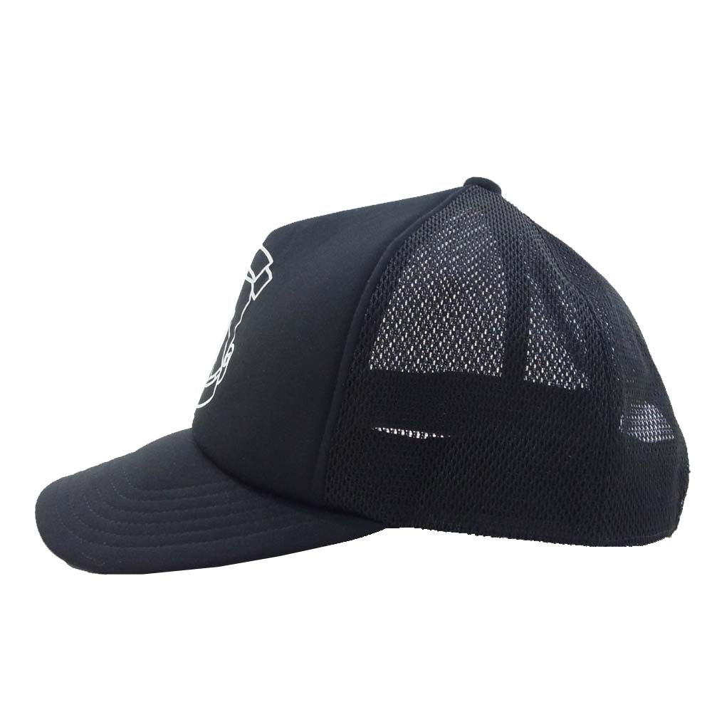 NUMBER(N)INE ナンバーナイン エンブレム メッシュ キャップ ブラック系 ONE【美品】【中古】