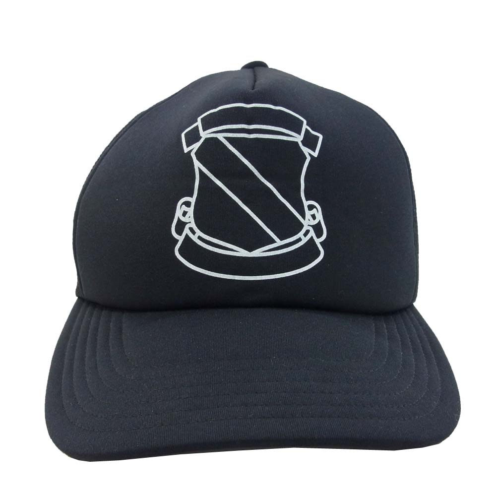 NUMBER(N)INE ナンバーナイン エンブレム メッシュ キャップ ブラック系 ONE【美品】【中古】