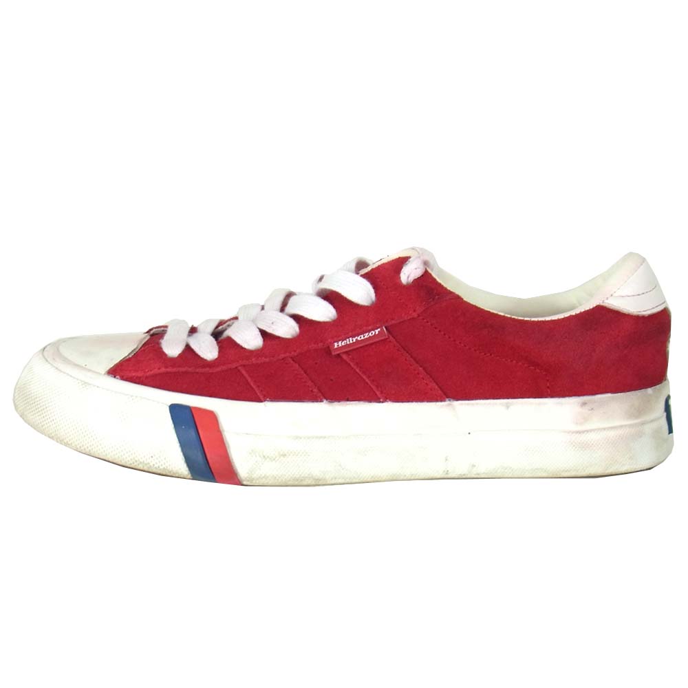 プロケッズ × ヘルレイザー Hellrazor スエード スニーカー レッド系 US9【中古】