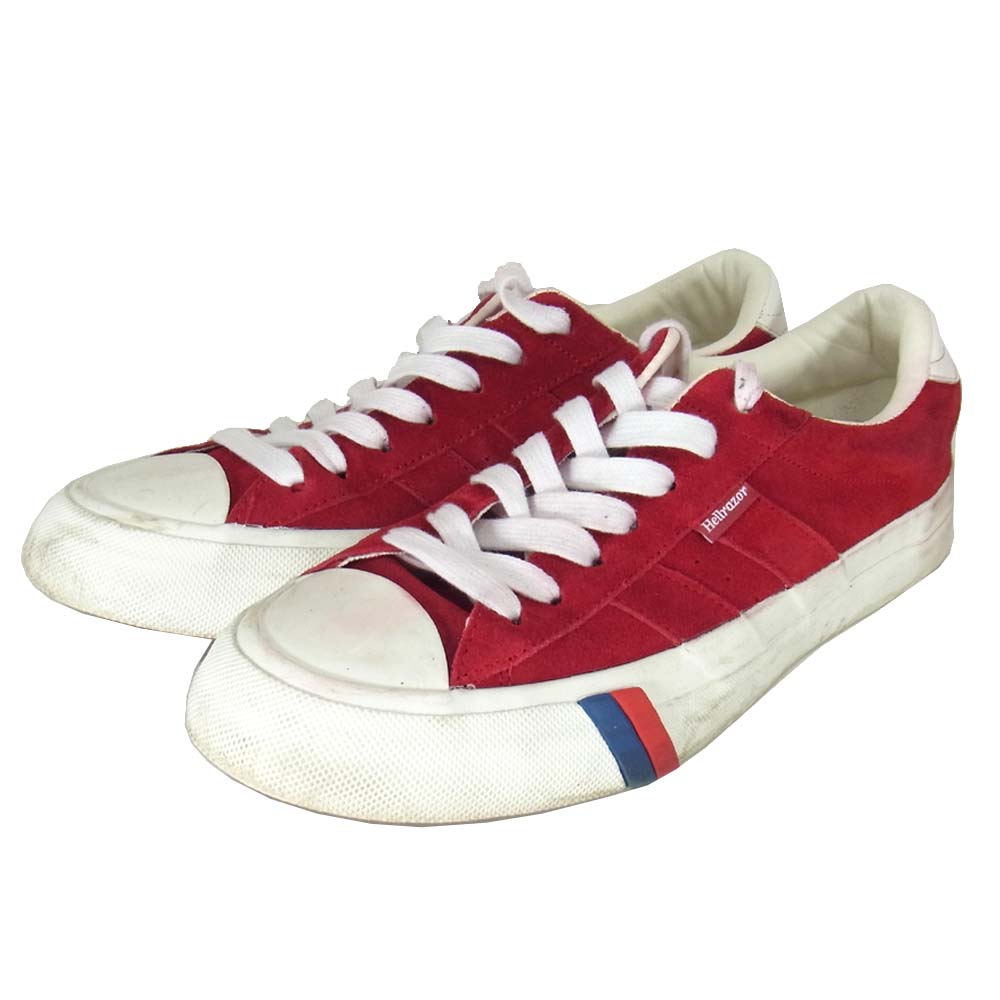 プロケッズ × ヘルレイザー Hellrazor スエード スニーカー レッド系 US9【中古】