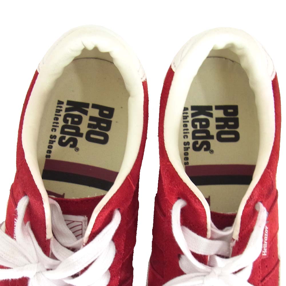 プロケッズ × ヘルレイザー Hellrazor スエード スニーカー レッド系 US9【中古】