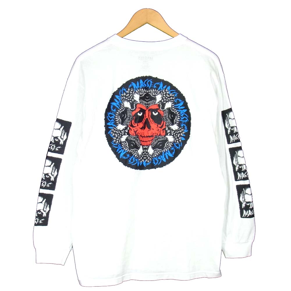 マシス ロングスリーブ プリント Tシャツ ホワイト系 L【中古】