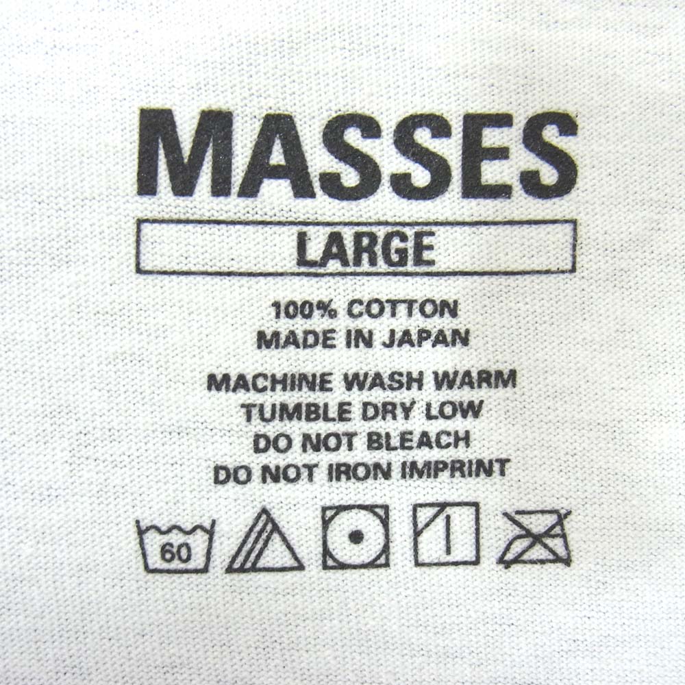 マシス ロングスリーブ プリント Tシャツ ホワイト系 L【中古】