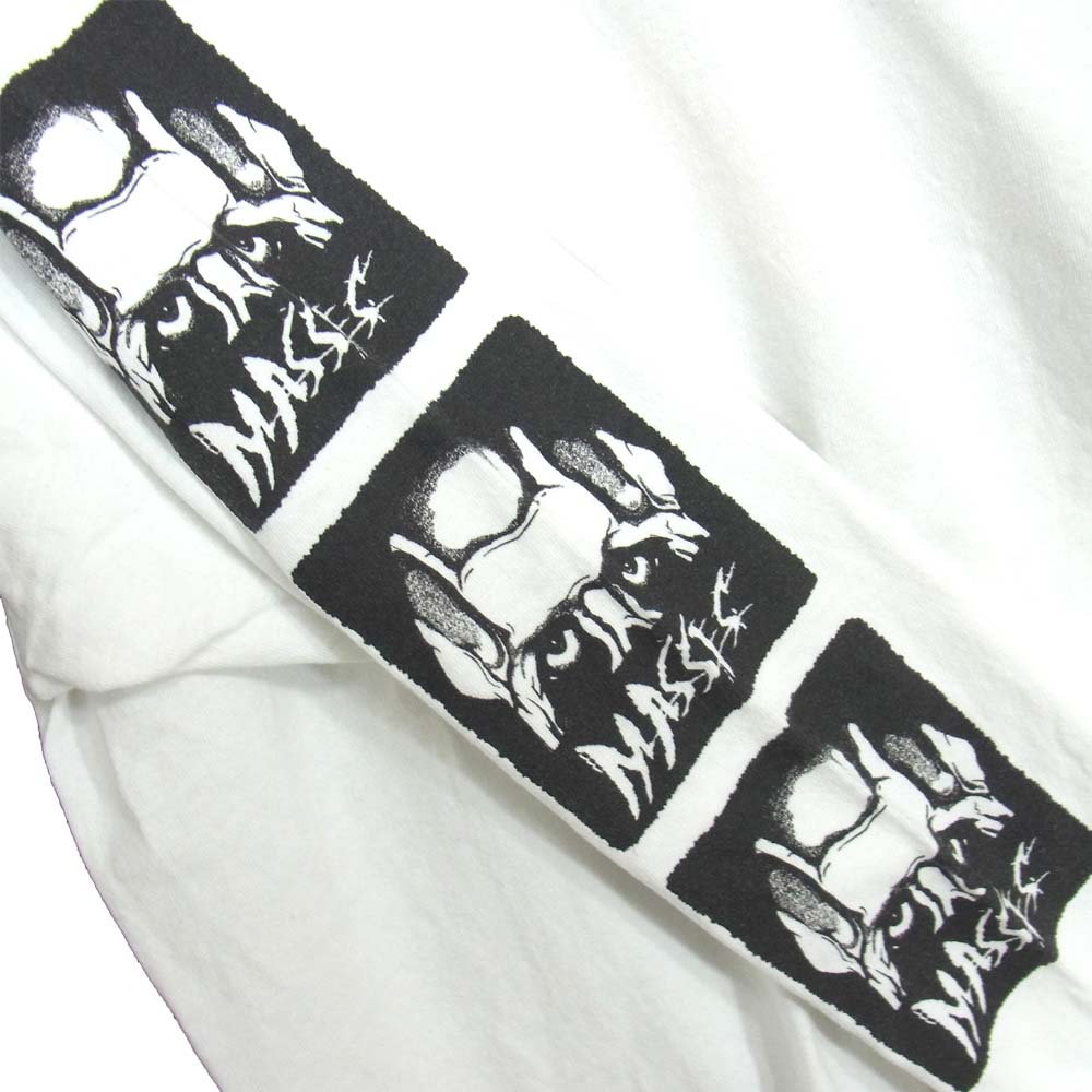 マシス ロングスリーブ プリント Tシャツ ホワイト系 L【中古】