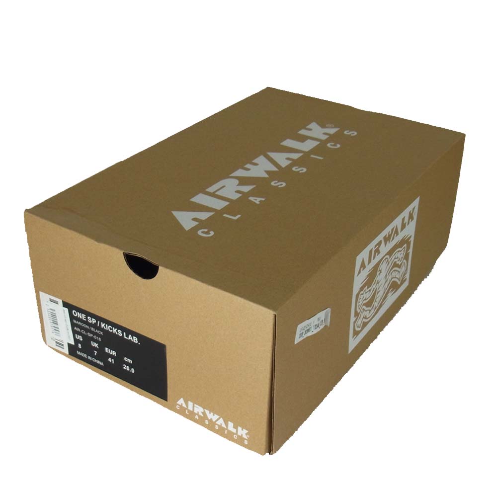 AIRWALK エアウォーク AW-CL-SP-018 KICKS LAB 別注 CLASSICS ONE SP クラシック スニーカー ブラウン系 26cm【極上美品】【中古】