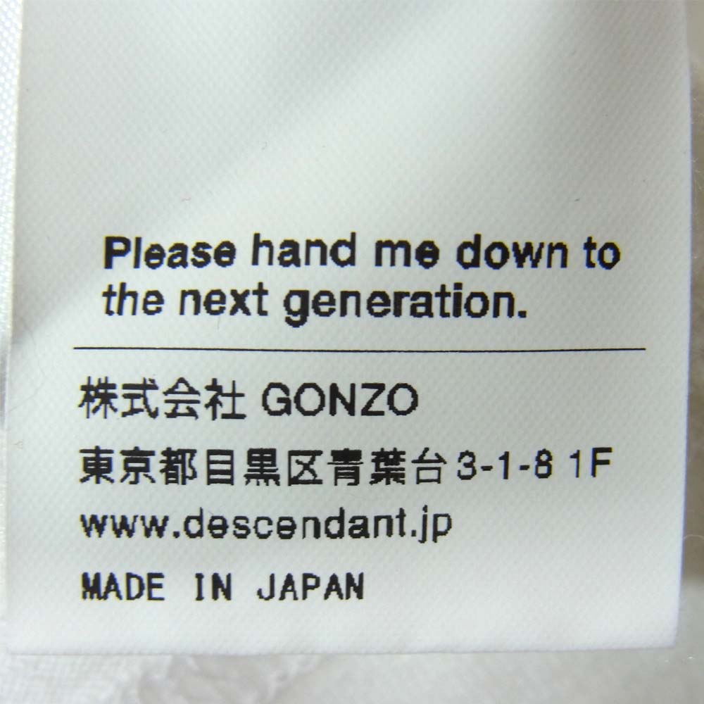 DESCENDANT ディセンダント 長袖 ロング スリーブ ホワイト系 1【中古】
