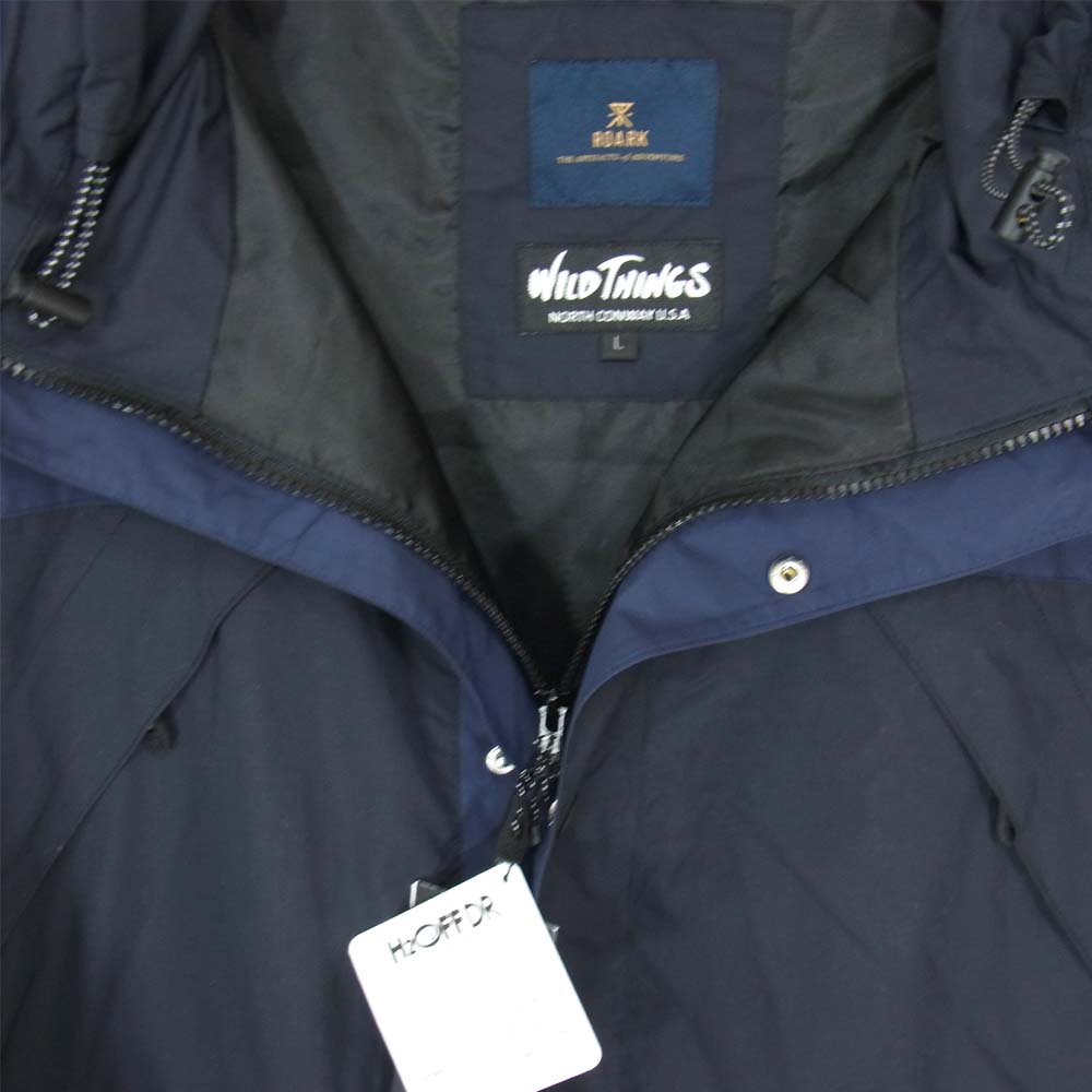 WILDTHINGS ワイルドシングス RJJ651-BLK × ROARK ロアーク リバイバル TREKMAN JACKET ジャケット ブラック系 L【新古品】【未使用】【中古】