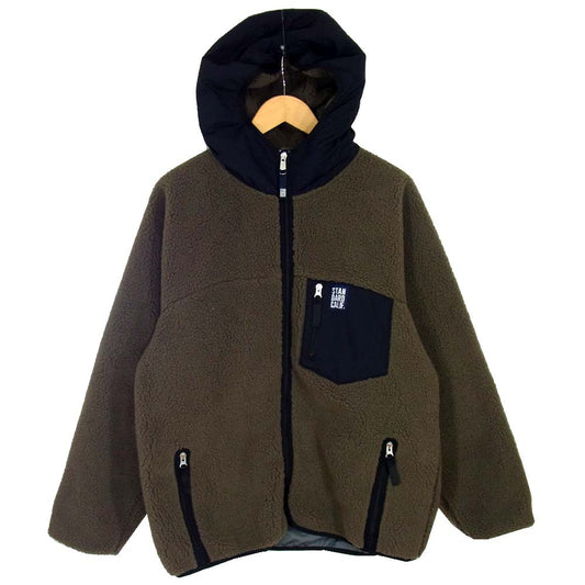 STANDARD CALIFORNIA スタンダードカリフォルニア スタンダードカリフォルニア パイル フリース ジャケット カーキ系 L【美品】【中古】