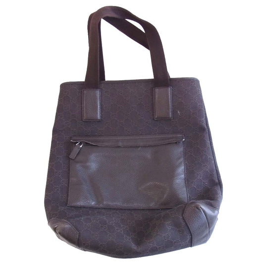 GUCCI グッチ 180450 GGキャンバス トート バッグ ブラウン系【中古】