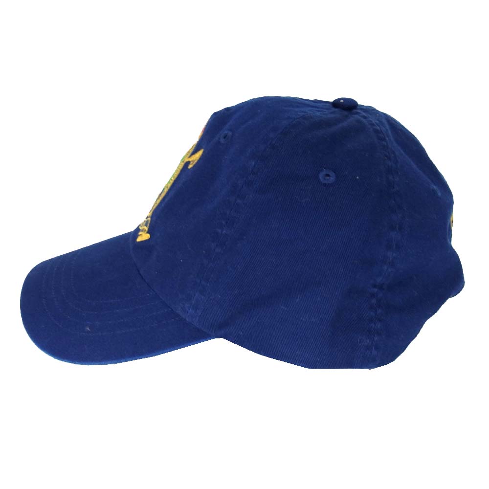 POLO RALPH LAUREN ポロ・ラルフローレン エンブレム キャップ ブルー系【中古】